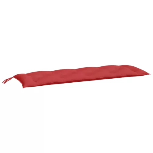 2 db piros oxford szövet kerti padpárna 150 x 50 x 7 cm