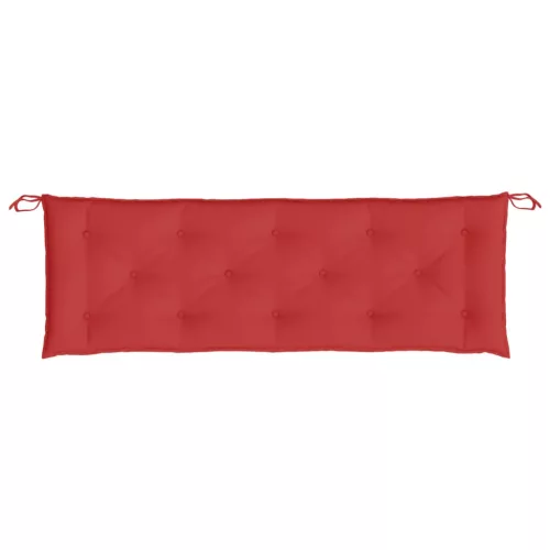2 db piros oxford szövet kerti padpárna 150 x 50 x 7 cm