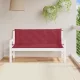 2 db borvörös oxford szövet kerti padpárna 150 x 50 x 7 cm