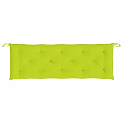 2 db élénkzöld oxford szövet kerti padpárna 150 x 50 x 7 cm