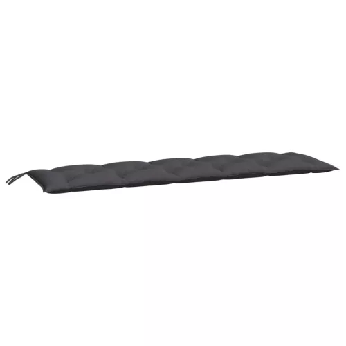 2 db antracit oxford szövet kerti padpárna 180 x 50 x 7 cm