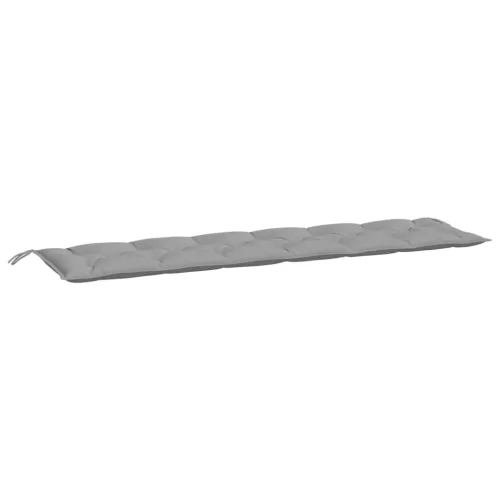 2 db szürke oxford szövet kerti padpárna 200 x 50 x 7 cm