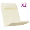 2 db krémszínű oxford-szövet Adirondack-székpárna