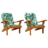 Székpárna Virágos 2 pcs Zöld 58 x 77 x 4.5 cm Oxford szövet