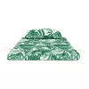 Székpárna Virágos 2 pcs Zöld 58 x 77 x 4.5 cm Oxford szövet