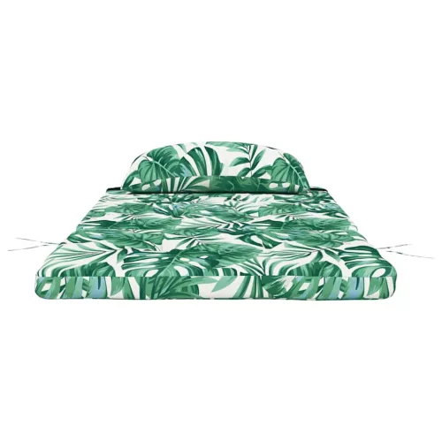Székpárna Virágos 2 pcs Zöld 58 x 77 x 4.5 cm Oxford szövet