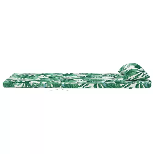 Székpárna Virágos 2 pcs Zöld 58 x 77 x 4.5 cm Oxford szövet