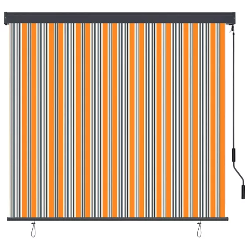Kültéri Rolós Árnyék Csíkos Sárga és kék 180 x 250 cm szövet