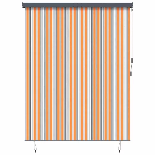 Kültéri Rolós Árnyék Csíkos Sárga és kék 200 x 250 cm szövet