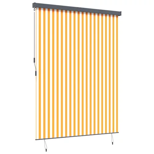Kültéri Rolós Árnyék narancssárga és fehér 200 x 250 cm szövet