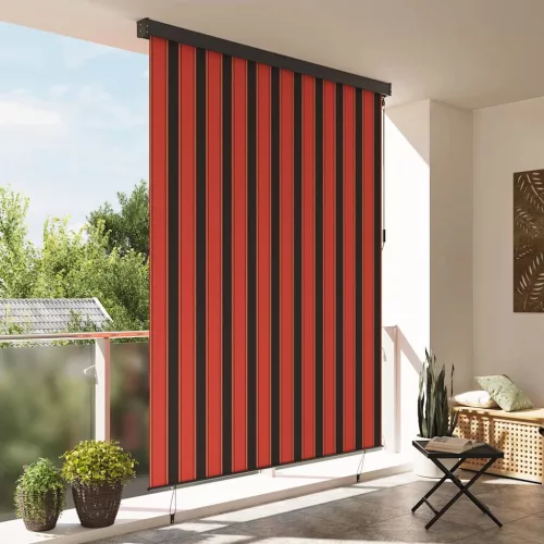 Kültéri Rolós Árnyék narancssárga és barna 200 x 250 cm szövet