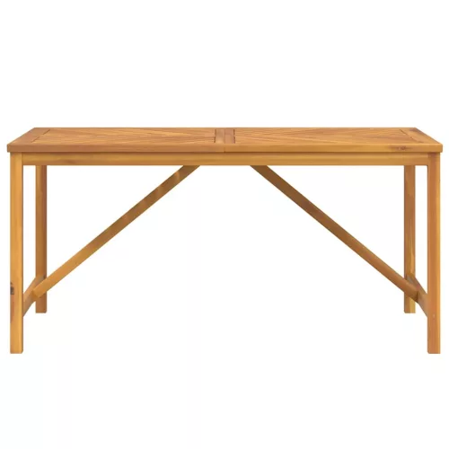 Tömör akácfa kerti étkezőasztal 150 x 90 x 74 cm