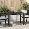 Kerti Étkezőasztal Barna 90 x 90 x 75 cm Poli rattan