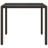 Kerti Étkezőasztal Barna 90 x 90 x 75 cm Poli rattan