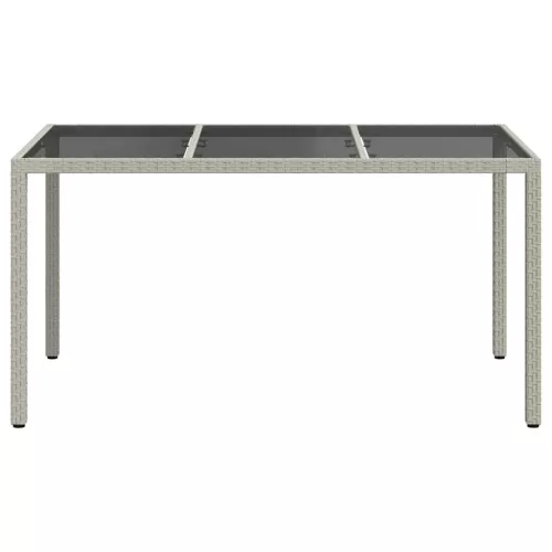 Kerti Étkezőasztal Fehér 150 x 90 x 75 cm Poli rattan