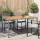 Kerti Étkezőasztal Szürke 150 x 90 x 75 cm Poli rattan