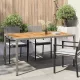 Kerti Étkezőasztal Szürke 150 x 90 x 75 cm Poli rattan