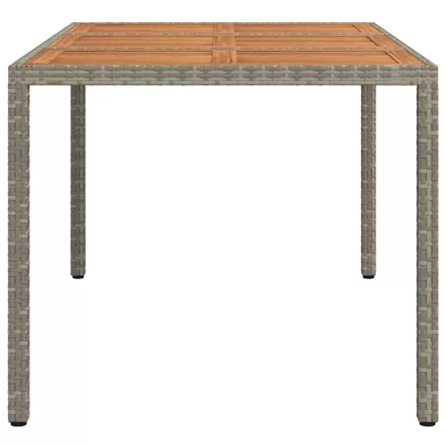 Kerti Étkezőasztal Szürke 150 x 90 x 75 cm Poli rattan