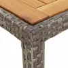 Kerti Étkezőasztal Szürke 150 x 90 x 75 cm Poli rattan