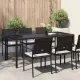 Kerti Étkezőasztal Barna 190 x 90 x 75 cm Poli rattan