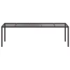 Kerti Étkezőasztal Barna 250 x 100 x 75 cm Poli rattan