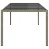 Kerti Étkezőasztal Szürke 250 x 100 x 75 cm Poli rattan