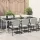 Fehér polyrattan és edzett üveg kerti asztal 250 x 100 x 75 cm