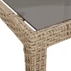 Kerti Étkezőasztal Bézs 250 x 100 x 75 cm Poli rattan