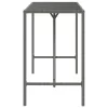Szürke polyrattan üveglapos bárasztal 180 x 70 x 110 cm