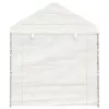 Fehér polietilén pavilon tetővel 2,28 x 2,23 x 2,69 m