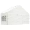 Fehér polietilén pavilon tetővel 5,88 x 2,23 x 3,75 m