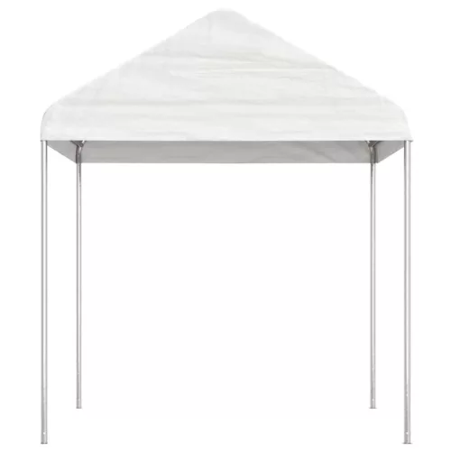 Fehér polietilén pavilon tetővel 2,28 x 2,23 x 2,69 m