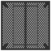 Antracitszürke acél kerti asztal 100 x 100 x 72 cm