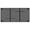 Antracitszürke acél kerti asztal 165 x 80 x 72 cm