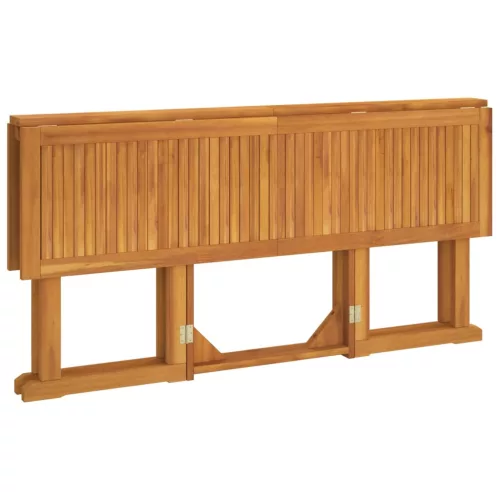 Tömör tíkfa összecsukható pillangó kerti asztal 150x90x75 cm