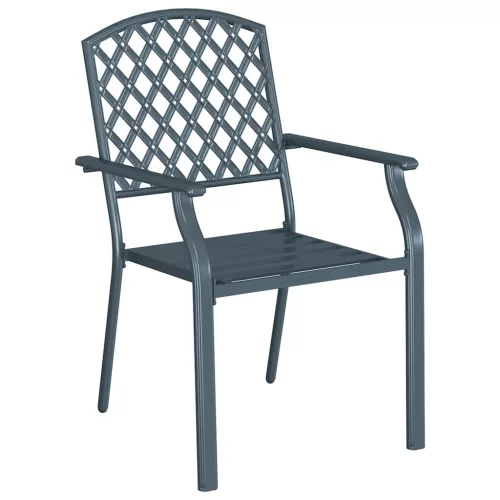 Szék 4 pcs Antracit 56 x 65 x 89cm Acél
