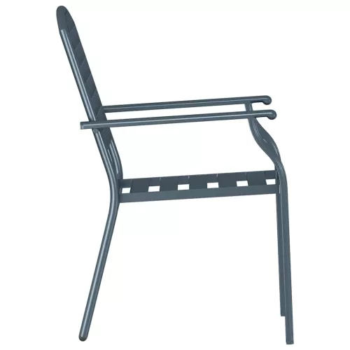 Szék 4 pcs Antracit 56 x 65 x 89cm Acél