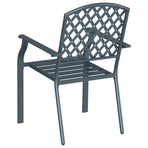 Szék 4 pcs Antracit 56 x 65 x 89cm Acél