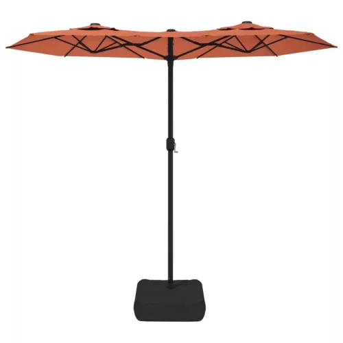 Terrakotta dupla tetős napernyő 316x145 cm