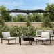 Antracitszürke dupla tetős LED-es napernyő 316x145 cm