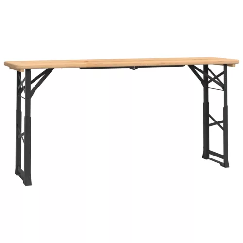 Tömör fenyőfa összecsukható sörözőasztal 170 x 50 x 75/105 cm