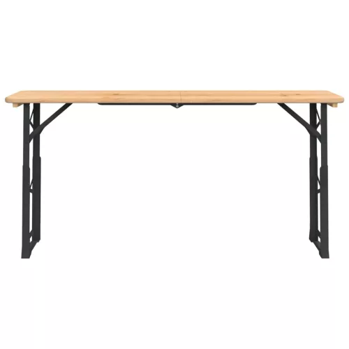Tömör fenyőfa összecsukható sörözőasztal 170 x 50 x 75/105 cm