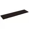 Sötétbarna kezelt tömör tölgyfa fali polc 160 x 40 x (2-4) cm