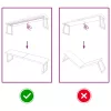 Sötétbarna kezelt tömör tölgyfa fali polc 160 x 40 x (2-4) cm