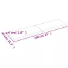 Sötétbarna kezelt tömör tölgyfa fali polc 160 x 40 x (2-4) cm
