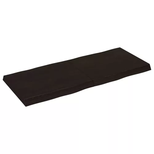 Sötétbarna kezelt tömör asztallap 120x50x(2-6) cm