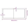 Sötétbarna kezelt tömör asztallap 120x50x(2-6) cm