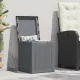 Szürke PP rattan kerti tárolóláda 90 L