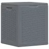 Szürke PP rattan kerti tárolóláda 90 L