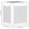 Szürke PP rattan kerti tárolóláda 90 L